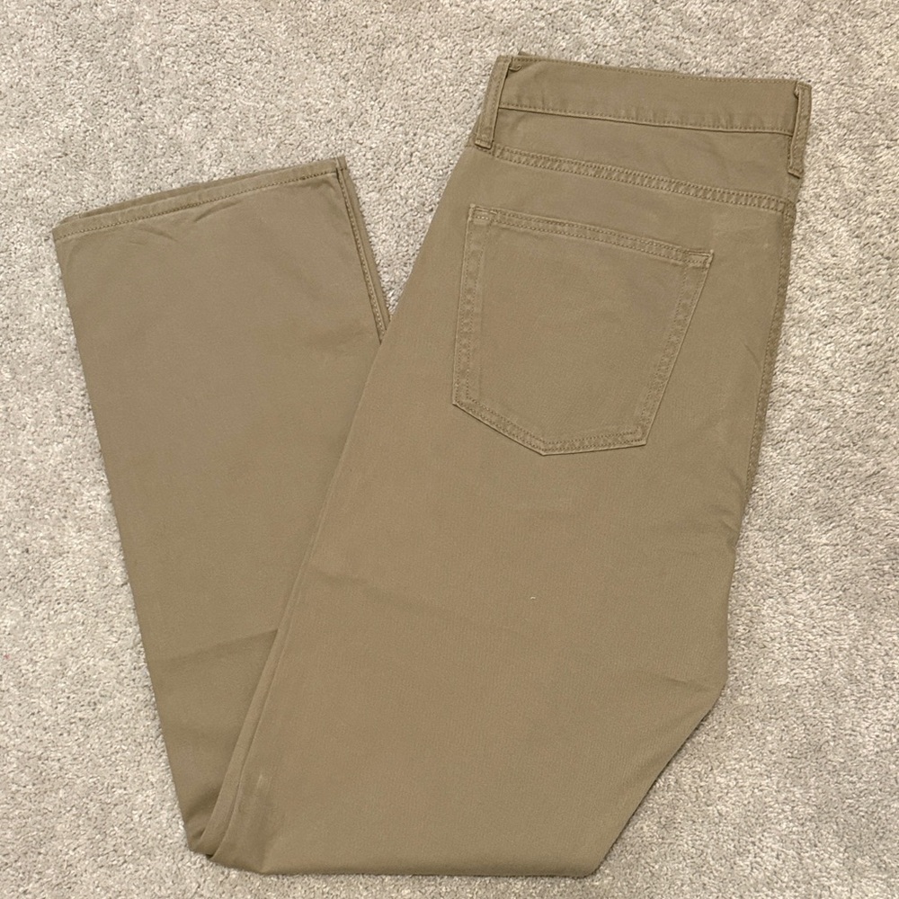 Old Navy Beige Straight-Leg Trousers - Picture 5 of 5